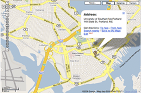 Google Map of Portland Campus